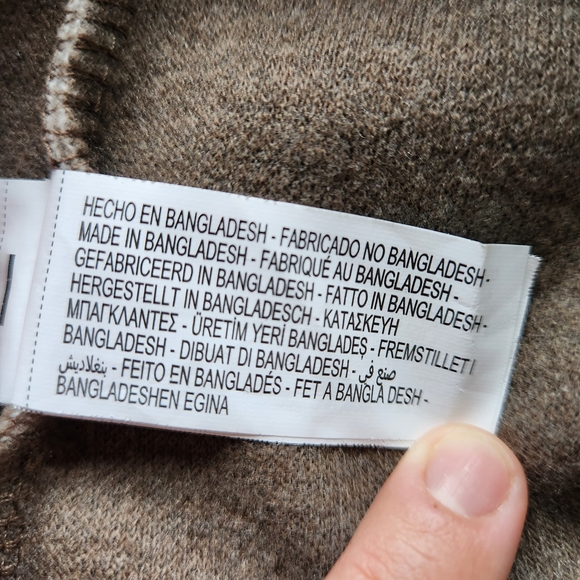 Zara Long Tan Coat With Button - Picture 13 of 15